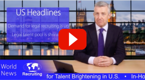 ESQ Recruiting Legal talent Thumbnail with red play button.